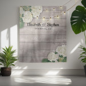 Tenture Mariage Photo Booth Backdrop Hydrangea Lumières bo