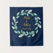 Tenture Mariage Photo Booth Backdrop Rustic Greenery Prop (Devant)