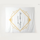 Tenture Mariage photo Gold Diamond moderne fond (Devant (Horizontal))