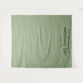 Tenture Mariage Photobooooooth Contexte Typographie Sage G (Devant (Horizontal))