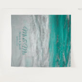 Tenture Mariage plage Turquoise Tropical Ocean Backdrop (Devant (Horizontal))