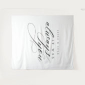 Tenture Mariage romantique chic avec toile de fond (Devant (Horizontal))