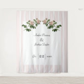 Tenture Mariage romantique rose pâle (Devant)