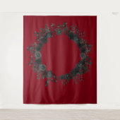 Tenture Mariage Rose Rouge et Noire (Devant)