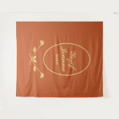 Tenture Mariage Rose Terracotta (Devant (Horizontal))