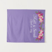 Tenture Mariage rose violet fond d'accueil Réception Photo (Devant (Horizontal))