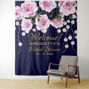 Tenture Mariage Roses Roses Roses Perles Vintage Moderne