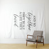 Tenture Mariage Rustique | Bannière de Citation de Mariage (En situation (horizontale))