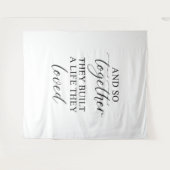 Tenture Mariage Rustique | Bannière de Citation de Mariage (Devant (Horizontal))