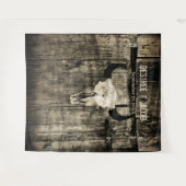 Tenture Mariage rustique occidental Crâne de taureau Fond  (Devant (Horizontal))