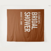 Tenture Mariage Simple Typographie en Terre Cuite (Devant (Horizontal))