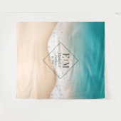 Tenture Mariage sur la Plage (Devant (Horizontal))