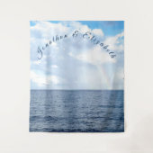 Tenture Mariage sur le thème de sous l'océan (Devant)