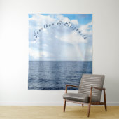 Tenture Mariage sur le thème des fonds marins (En situation)