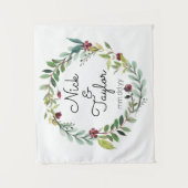 Tenture Mariage verdoyant Retour Drop, Boot photo Boho Fal (Devant)