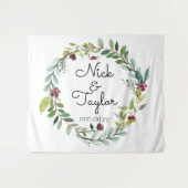 Tenture Mariage verdoyant Retour Drop, Boot photo Boho Fal (Devant (Horizontal))