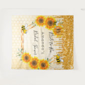 Tenture Mariée à la douche de future mariée paillettes tou (Devant (Horizontal))