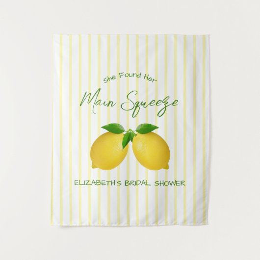 Tenture Mariée au citron Main Squeeze (Devant)