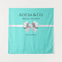 Mariée & Co. Turquoise / Fond Turquoise & Tapisser