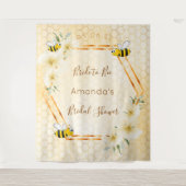 Tenture Mariée de la fête de douche de mariage abeilles ab (Devant)