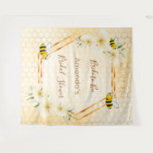 Tenture Mariée de la fête de douche de mariage abeilles mi (Devant (Horizontal))