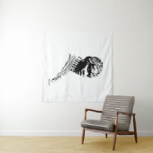 Tenture Mariée de mariage tribal (En situation (horizontale))