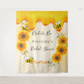 Tenture Mariée d'une fête prénuptiale miel goutte à goutte (Devant)