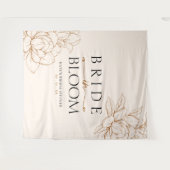 Tenture Mariée en Fête des mariées Brown de fleurs Tan (Devant (Horizontal))