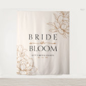 Tenture Mariée en Fête des mariées Brown de fleurs Tan (Devant)