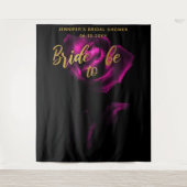 Tenture Mariée être Moody violet Rose noir fond nuptiale (Devant)