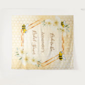 Tenture Mariée pour la douche de mariage reine abeille nid (Devant (Horizontal))