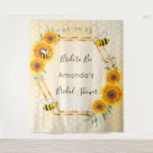 Tenture Mariée pour la douche de mariage tournesols bourdo (Devant)