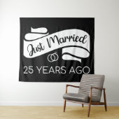 Tenture Mariés depuis 25 ans V (En situation (horizontale))