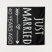 Tenture Mariés depuis 40 ans I (Devant (Horizontal))