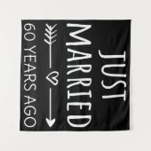 Tenture Mariés depuis 60 ans déjà I (Devant (Horizontal))