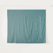 Tenture Mariés Turquoise Élégant (Devant (Horizontal))