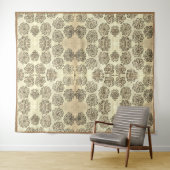 Tenture Marigolds Sepia (En situation (horizontale))