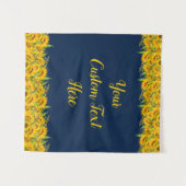 Tenture Marine Bleu Tournesol Anniversaire arrière-plan Ph (Devant (Horizontal))