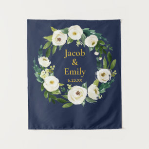 Tenture Marine Gold Custom Wedding Photo Booth Backdrop Pr