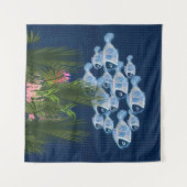 Tenture Marine texturé, poisson, corail rose (Devant (Horizontal))