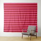 Tenture Maroon Red Pink Stripes Design  (En situation (horizontale))