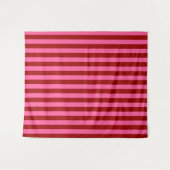 Tenture Maroon Rouge rose rayures Design (Devant (Horizontal))