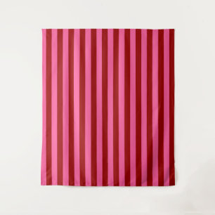 Tenture Maroon Rouge rose rayures Design