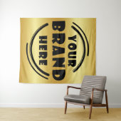 Tenture Marque d'entreprise commerciale personnalisée (En situation (horizontale))