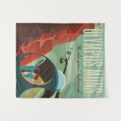 Tenture Mars Olympus Mons Système solaire Volcano le plus  (Devant (Horizontal))