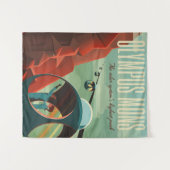 Tenture Mars Olympus Mons Système solaire Volcano le plus  (Devant (Horizontal))