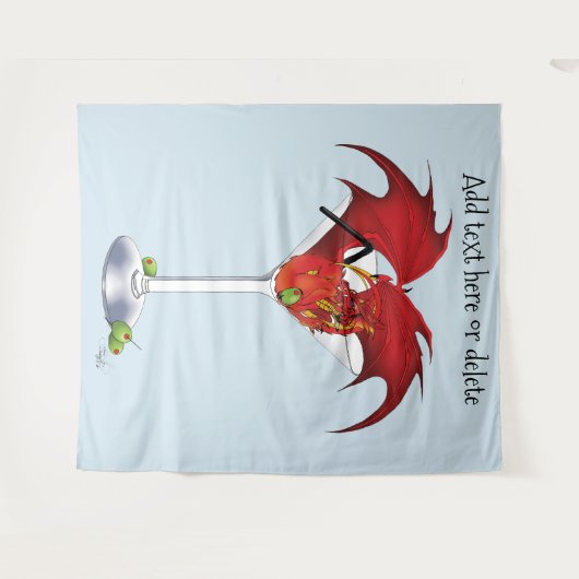 Tenture Martini Imaginaire Red Dragon (Devant (Horizontal))