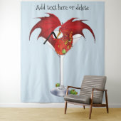 Tenture Martini Imaginaire Red Dragon (En situation)