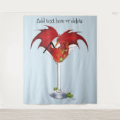 Tenture Martini Imaginaire Red Dragon (Devant)