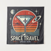 Tenture Martini Space Travel 1957 Space Age Logo (Devant)